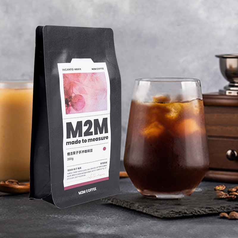 250g,500g,1 kg kaffeförpackningspåse med klistermärke